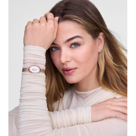 Orologio Daniel Wellington Juliette Braided Mesh White Sunray Rose Gold DW00100883