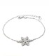Bracciale Fiocco Di Neve Argento E Zirconi