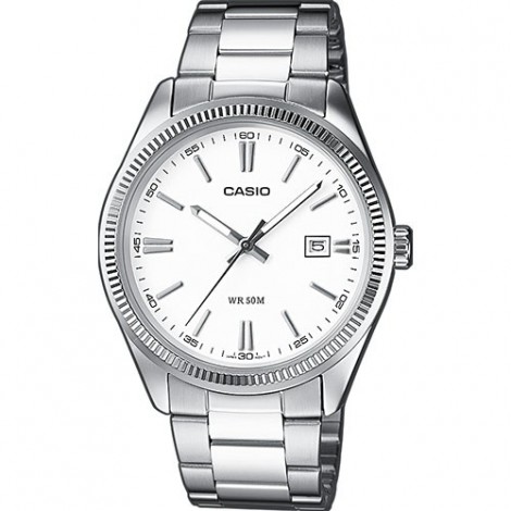 Orologio Casio SoloTempo Unisex Bianco MTP-1302PD-7A1V