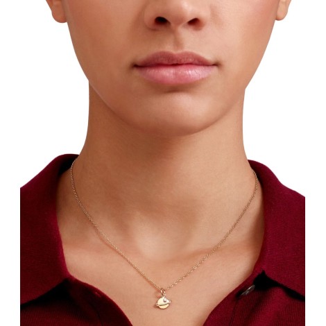 Ciondolo Dodo Pianeta Oro Giallo 9kt E Diamanti Bianchi