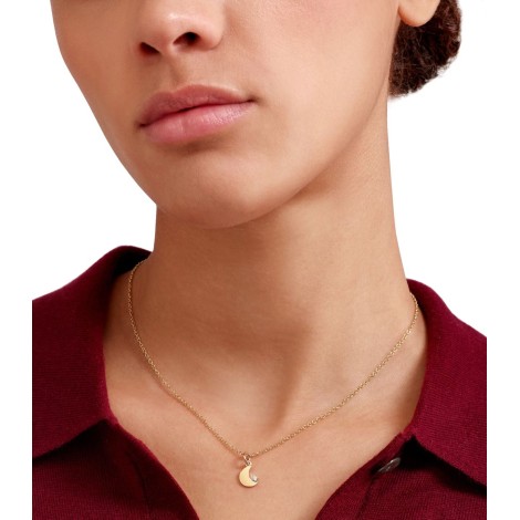 Ciondolo Dodo Luna Oro Giallo 9kt E Diamanti Bianchi