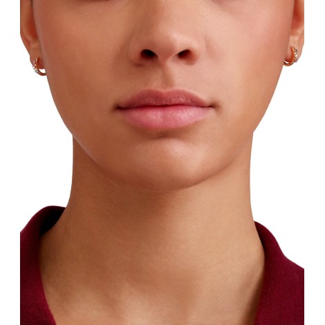 Orecchini Dodo Oro Rosa 9kt Zaffiri E Diamanti