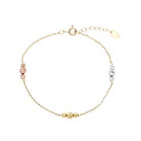 Bracciale Sfere Tre Ori 9kt