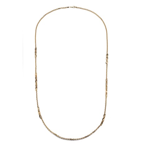 Collana Unoaerre Catena Lunga Bronzo Dorato