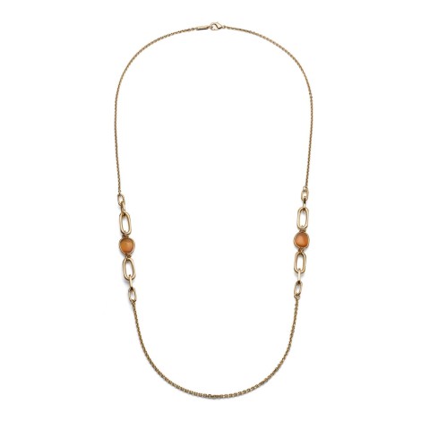 Collana Unoaerre Occhio Di Gatto Bronzo Dorato