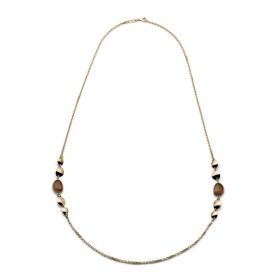 Collana Unoaerre Gipsy Occhio Di Gatto Bronzo Dorato