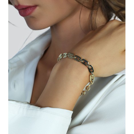 Bracciale Unoaerre Maglia Traversino Bronzo Dorato