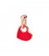 Ciondolo Dodo Cuore Oro Rosa e Smalto Rosso DMPICUORP/9/RED