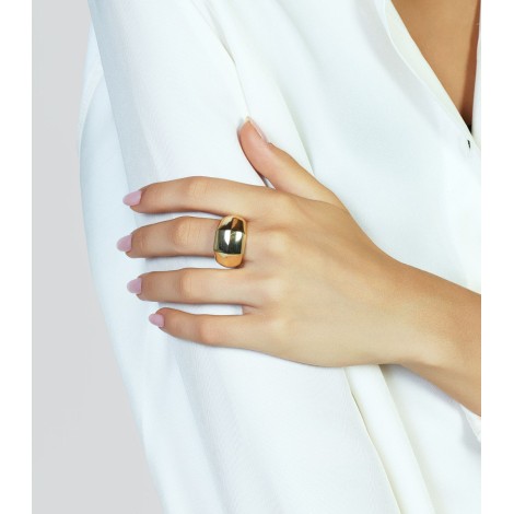 Anello Unoaerre A Fascia Dorato