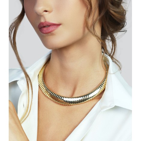 Collana Unoaerre Tubogas Bronzo Dorato