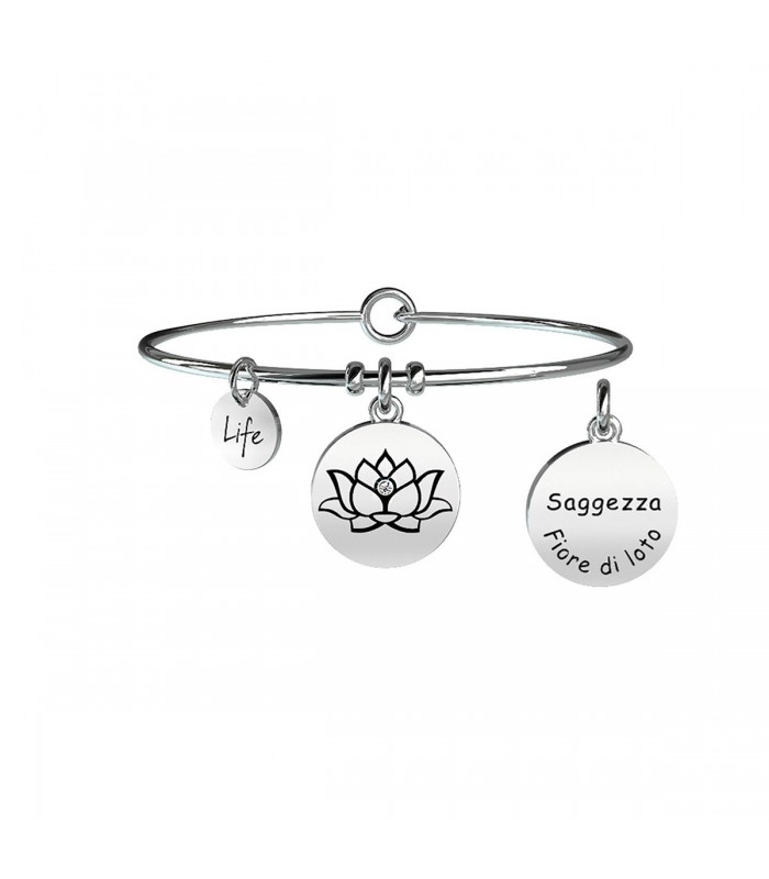 Bracciale Donna Kidult Nature Fiore di Loto 231608 Bracciale Donna Kidult Nature Fiore di Loto 231608