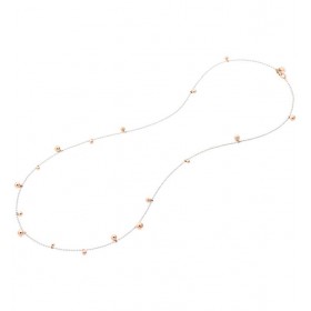 Collana Donna Dodo in Argento con sfere in Oro Rosa DCBALL17/9/A/6
