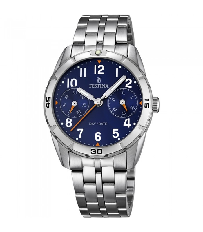 Festina Cronografo Uomo F16974-2 – Orologio Al Quarzo Con Cinturino In Pelle, Eleganza E Sportività, Impermeabile 5 ATM