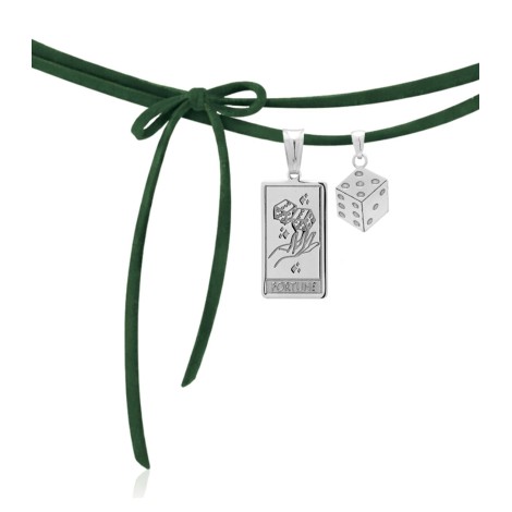 Collana Choker Fortune Cordino Alcantara