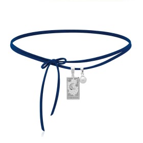 Collana Choker The Moon Cordino Alcantara
