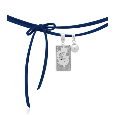 Collana Choker The Moon Cordino Alcantara