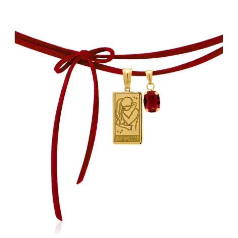 Collana Choker The Lovers Cordino Alcantara