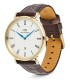 Orologio Daniel Wellington Classic Roman Numerals Date Dark Brown Croc Gold