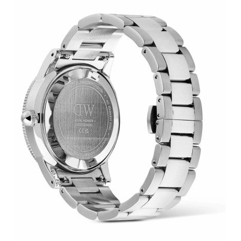 Orologio Daniel Wellington Iconic GMT Link Blue Ceramic Bezel Silver