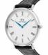Orologio Daniel Wellington Classic Roman Numerals Date Black Croc Silver