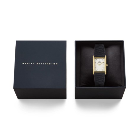 Orologio Daniel Wellington Bound Mini Black Lizard Gold