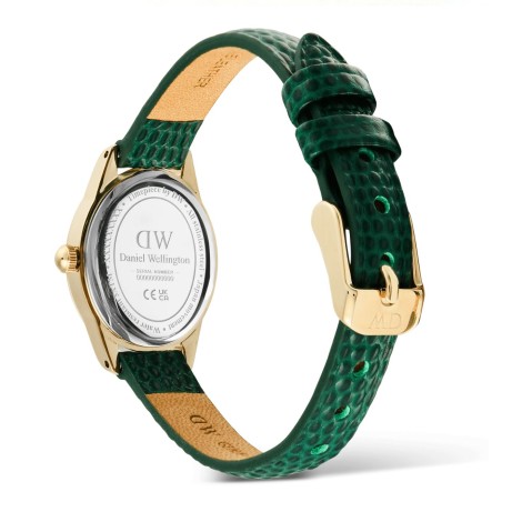 Orologio Daniel Wellington Ophelia Green Lizard White Guilloché Gold