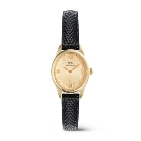 Orologio Daniel Wellington Ophelia Black Lizard Unitone Guilloché Gold
