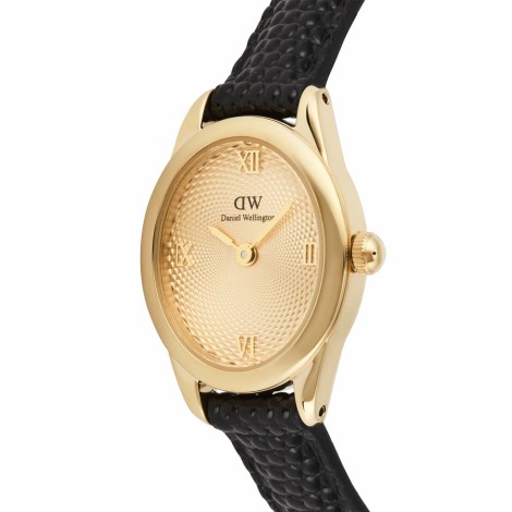 Orologio Daniel Wellington Ophelia Black Lizard Unitone Guilloché Gold