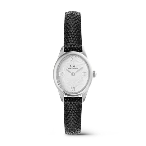 Orologio Daniel Wellington Ophelia Black Lizard White Guilloché Silver