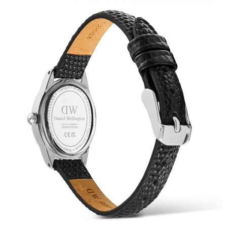 Orologio Daniel Wellington Ophelia Black Lizard White Guilloché Silver