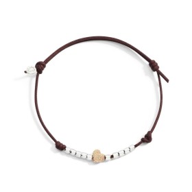 Bracciale Dodo Cuore e Mini Granelli Cordino