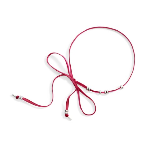 Collana Dodo Cordino Velluto e Rondelle