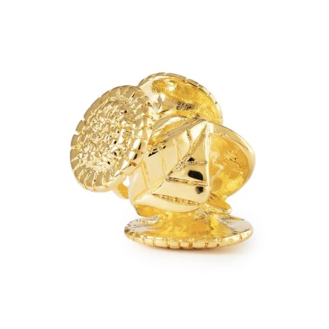Beads Trollbeads Girasole Placcato Oro TGPBE-60001
