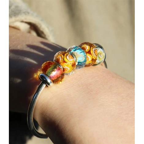 Beads Trollbeads Buon Compleanno 2026 Argento 925 Vetro TGLBE-30184