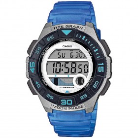 Orologio Casio Analogico Azzurro Gomma/Resina LWS-1100H-2AVEF