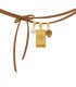 Collana Choker The Sun Cordino Alcantara Perla