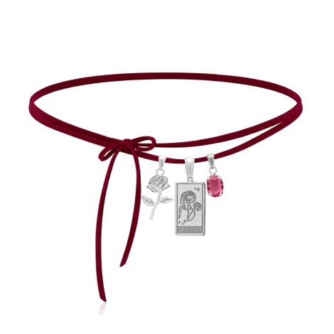 Collana Choker The Empress Rosa Cordino Alcantara