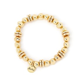 Bracciale Elastico Sodini Boule E Dischetti Andromeda Gold