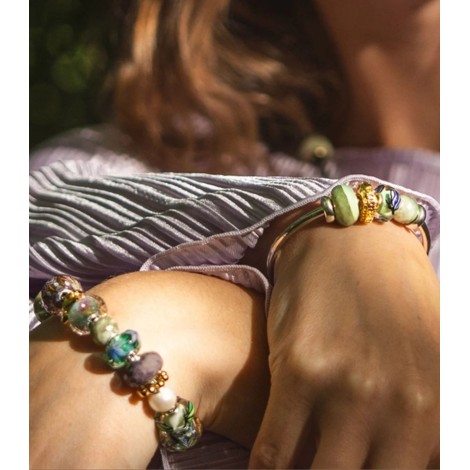 Beads Trollbeads Calcite Giallo Verde Rotonda TSTBE-00047