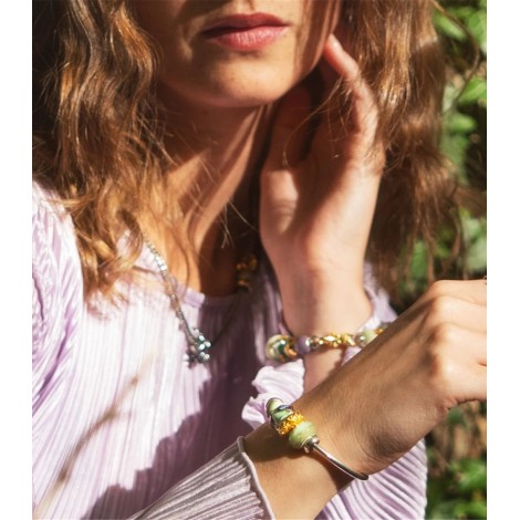 Beads Trollbeads Calcite Giallo Verde Rotonda TSTBE-00047