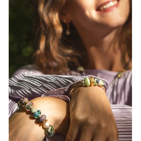 Beads Trollbeads Calcite Giallo Verde TSTBE-20050