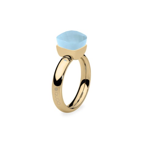 Anello Qudo Firenze Gold Celeste Chiaro