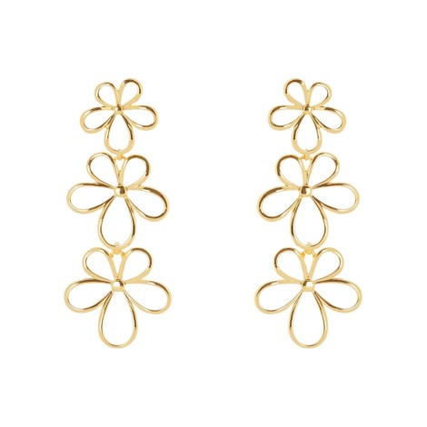 Orecchini Sodini A Tre Fiorellini Daisy Gold