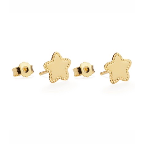 Orecchini Le Bebè Scintille Oro Giallo Stelle