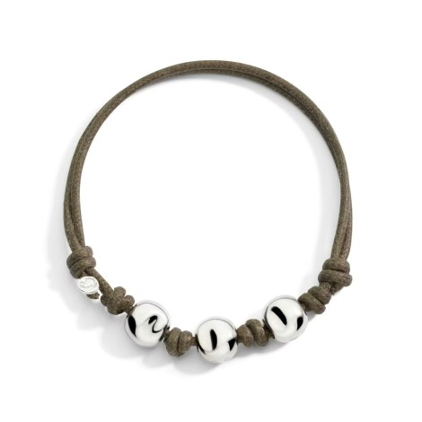 Bracciale Dodo Tre Pepite Argento
