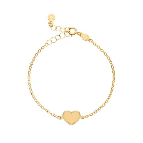 Bracciale Le Bebè Scintille Cuore Oro Giallo 9kt