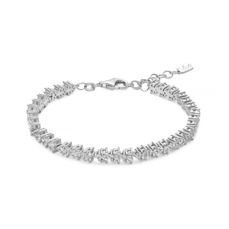 Bracciale Miluna Unica Neve Argento E Topazi Bianchi BRD1196