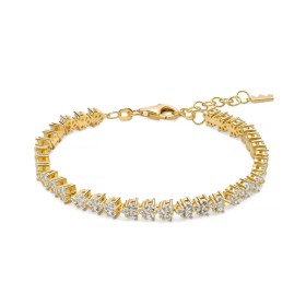 Bracciale Miluna Unica Neve Argento Dorato E Topazi Bianchi BRD1196G