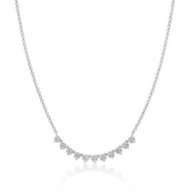 Collana Miluna Unica Neve Argento e Topazi Bianchi CLD4921