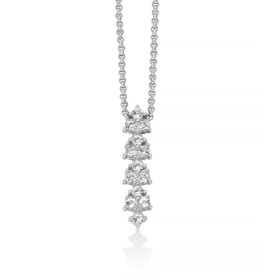 Collana Miluna Unica Neve Argento e Pendente di Topazi CLD4945